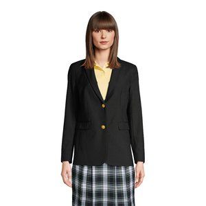 Lands End Women's Black Hopsack Blazer,  NWT